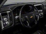 RedRock Billet Interior Knob Cover Kit; Silver (14-18 Silverado 1500)