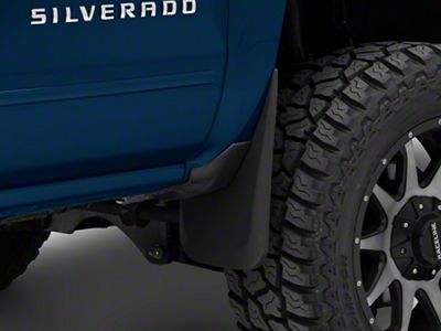 RedRock Mud Flaps; Front and Rear (14-18 Silverado 1500 w/o OE Fender Flares)