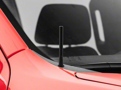 RedRock Short Billet Black Antenna; 5-Inch (99-24 Silverado 1500)