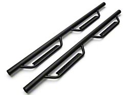 RedRock 3-Inch Nerf Drop Side Step Bars; Textured Black (09-14 F-150 SuperCrew)