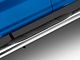RedRock 4-Inch Oval Straight End Side Step Bars; Stainless Steel (15-24 F-150 SuperCab)