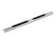 RedRock 4-Inch Oval Straight End Side Step Bars; Stainless Steel (15-24 F-150 SuperCab)