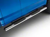 RedRock 6-Inch Oval Straight End Side Step Bars; Stainless Steel (15-25 F-150 SuperCab)