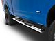 RedRock 6-Inch Oval Straight End Side Step Bars; Stainless Steel (15-24 F-150 SuperCab)