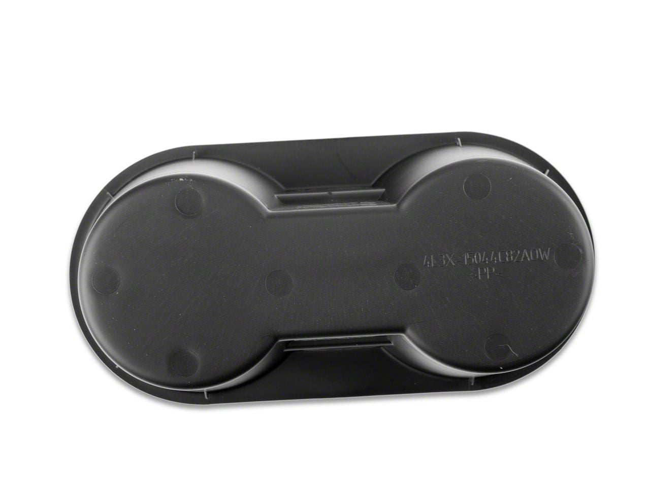 AOTEMILK Rear Cup Holder Insert For Ford F-150 (2009-2014) – Flow Through Console – Black TPE