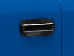 RedRock Door Handle Covers; Black (15-20 F-150 SuperCrew)