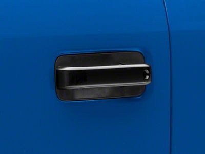 RedRock Door Handle Covers; Black (15-20 F-150 SuperCrew)