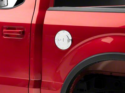 RedRock Fuel Door Cover; Chrome (15-20 F-150, Excluding Diesel)