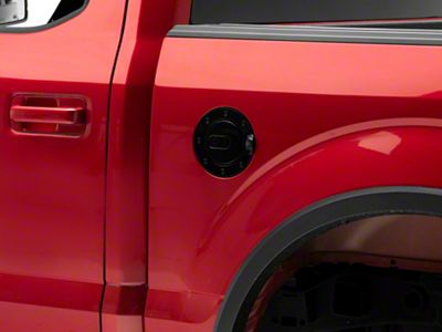 RedRock Fuel Door Cover; Gloss Black (15-20 F-150, Excluding Diesel)