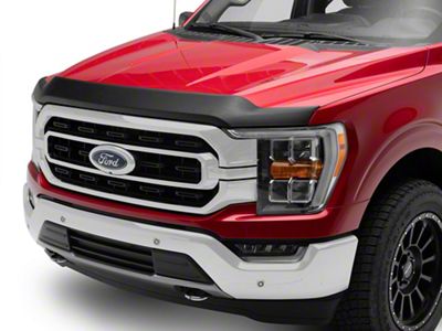 RedRock Hood Protector; Gloss Black (21-24 F-150, Excluding Raptor & Tremor)