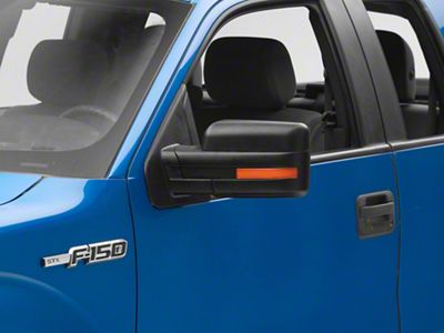 RedRock OE Style Powered Heated Mirror with Amber LED Turn Signal; Driver Side (07-14 F-150)