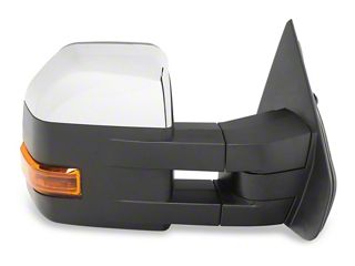 CCIYU Power Heated Tow Mirrors With Puddle Light & Turn Signal – Black, For 2004-2014 Ford F-150