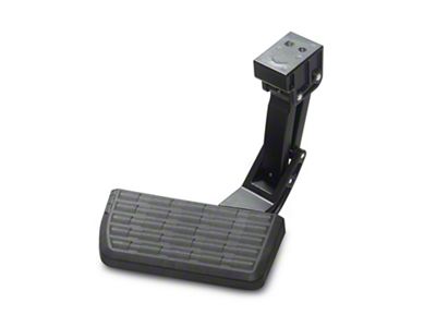 RedRock Retractable Bed Step; Rear Mounted (21-25 F-150 w/o Factory Dual Exhaust)