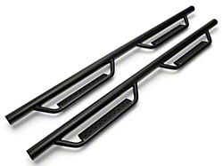 RedRock 3-Inch Nerf Drop Side Step Bars; Textured Black (17-26 F-250 Super Duty SuperCrew)