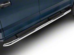 RedRock 3-Inch Side Step Bars; Stainless Steel (17-25 F-250 Super Duty SuperCrew)