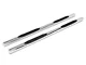 RedRock 4-Inch Oval Straight End Side Step Bars; Stainless Steel (17-24 F-250 Super Duty SuperCrew)