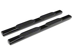 RedRock 6-Inch Oval Straight End Side Step Bars; Black (17-25 F-250 Super Duty SuperCab)