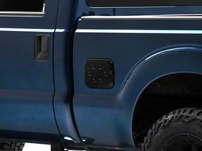 RedRock Fuel Door Cover; Gloss Black (11-16 F-250 Super Duty)