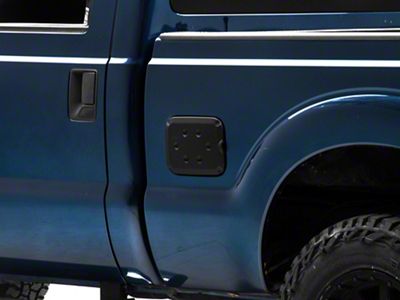 RedRock Fuel Door Cover; Matte Black (11-16 F-250 Super Duty)