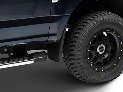 RedRock Molded Mud Guards; Front and Rear (17-24 F-250 Super Duty w/o OE Fender Flares)