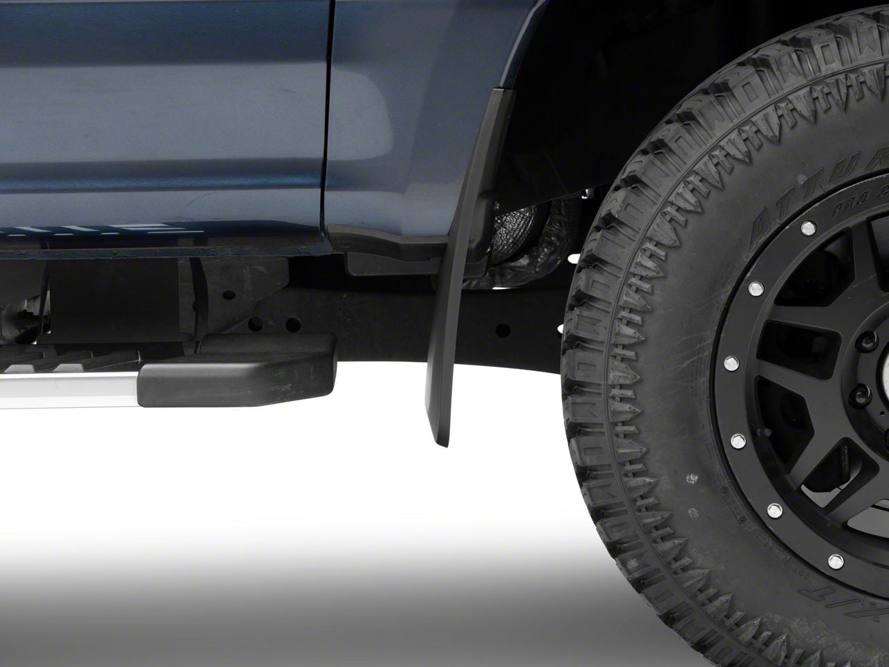 F250 Rocker Guard RedRock F-250 Super Duty Molded Mud Guards; Front and Rear SD19547 (17 ...