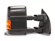 RedRock Powered Heated Towing Mirror with Amber LED Turn Signal; Black; Passenger Side (11-16 F-250 Super Duty)