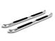 RedRock 4-Inch Oval Bent End Side Step Bars; Stainless Steel (17-24 F-350 Super Duty SuperCab)