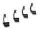 RedRock 4-Inch Oval Bent End Side Step Bars; Stainless Steel (17-24 F-350 Super Duty SuperCab)