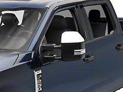 RedRock Top Half Mirror Covers; Chrome (17-18 F-350 Super Duty)