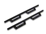 RedRock 4-Inch Drop TC1 Running Boards; Textured Black (19-25 RAM 1500 Quad Cab)