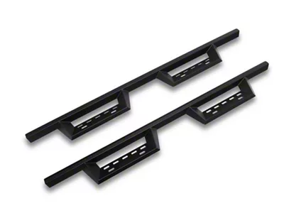 RedRock 4-Inch Drop TC1 Running Boards; Textured Black (19-25 RAM 1500 Quad Cab)