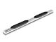 RedRock 5-Inch Oval Straight End Side Step Bars; Stainless Steel (19-24 RAM 1500 Quad Cab)