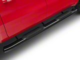 RedRock 6-Inch Oval Bent End Side Step Bars; Black (19-26 RAM 1500 Crew Cab)