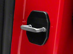 RedRock Door Striker Trim Set; Black (09-25 RAM 1500)