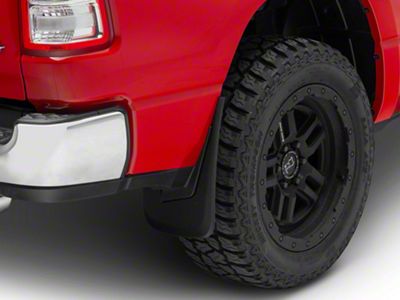 RedRock Molded Mud Guards; Front and Rear (19-23 RAM 1500 w/o OE Fender Flares, Excluding Classic)