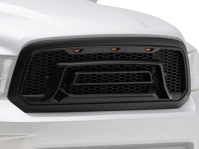 RedRock Rebel Style Upper Replacement Grille with LED DRL (13-18 RAM 1500, Excluding Rebel)