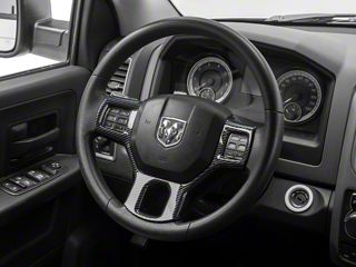 Carbon Fiber Steering Wheel Frame Cover Trim Accessories For Dodge Ram 1500 18 Carbon Fiber Steering Wheel Frame Cover Trim Accessories For Dodge Ram 1500 18