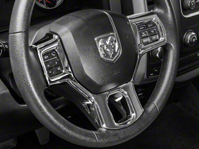 RedRock Steering Wheel Trim; Chrome (09-18 RAM 1500)