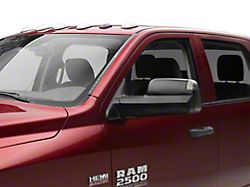 RedRock Powered Heated Towing Mirrors with Smoked Turn Signals; Black (10-18 RAM 2500)