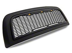 RedRock Baja Upper Replacement Grille with LED; Matte Black (10-18 RAM 3500)