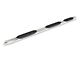 RedRock 5-Inch Oval Bent Wheel to Wheel Side Step Bars; Stainless Steel (19-24 Sierra 1500 Double Cab)