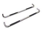 RedRock 4-Inch Oval Bent End Side Step Bars; Stainless Steel (20-26 Sierra 2500 HD Double Cab)