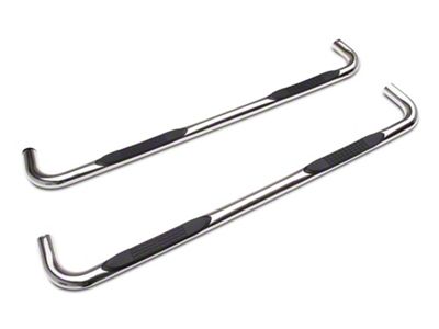 RedRock 4-Inch Oval Bent End Side Step Bars; Stainless Steel (20-23 Sierra 2500 HD Double Cab)