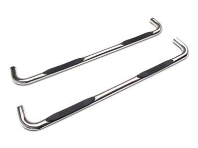 RedRock 4-Inch Oval Bent End Side Step Bars; Stainless Steel (20-24 Sierra 2500 HD Double Cab)
