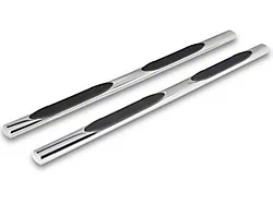 RedRock 4-Inch Oval Straight Side Step Bars; Stainless Steel (20-24 Sierra 2500 HD Double Cab)