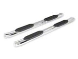 RedRock 6-Inch Oval Bent End Side Step Bars; Stainless Steel (20-26 Sierra 2500 HD Crew Cab)
