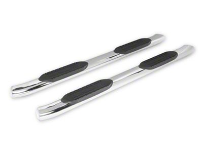 RedRock 6-Inch Oval Bent End Side Step Bars; Stainless Steel (20-25 Sierra 2500 HD Crew Cab)