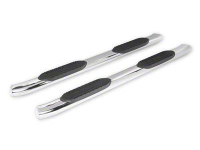 RedRock 6-Inch Oval Bent End Side Step Bars; Stainless Steel (20-24 Sierra 2500 HD Crew Cab)