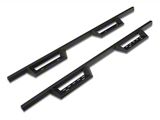 RedRock 4-Inch Drop TC1 Running Boards; Textured Black (20-26 Sierra 3500 HD Crew Cab)