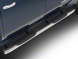 RedRock 6-Inch Oval Bent End Side Step Bars; Black (20-26 Sierra 3500 HD Crew Cab)